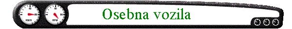 Osebna vozila